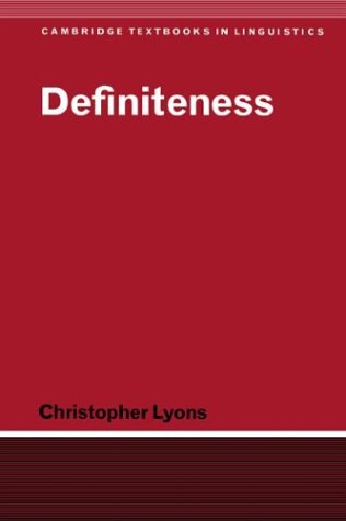 Definiteness [Paperback]