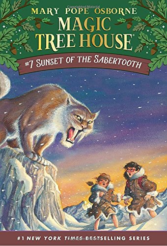 Magic Tree House #7: Sunset of the Sabertooth [Paperback]