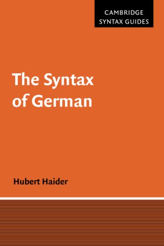 The Syntax of German [Paperback]