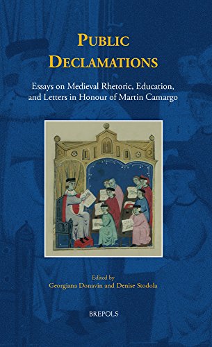 Public Declamations: Essays on Medieval Rhetoric, Education, and Letters in Hono [Hardcover]