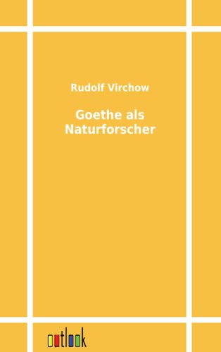 Goethe Als Naturforscher (german Edition) [Paperback]