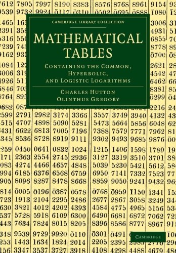 Mathematical Tables Containing the Common, Hyperbolic, and Logistic Logarithms [Paperback]