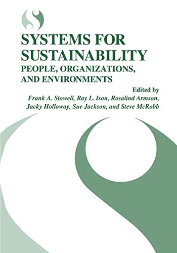 Systems for Sustainability: People, Organizations, and Environments [Hardcover]