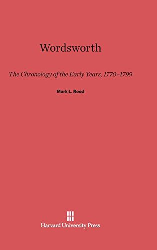 Wordsorth  The Chronology of the Early Years, 1770-1799 [Hardcover]