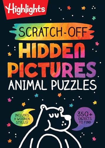 Scratch-Off Hidden Pictures Animal Puzzles [Spiral bound]