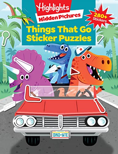 Things That Go Sticker Puzzles: Transportation Activity Book of Cars, Trucks, Pl [Paperback]