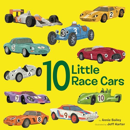 10 Little Race Cars [Board book]