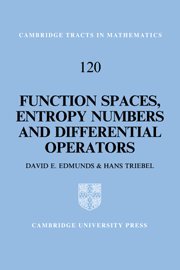 Function Spaces, Entropy Numbers, Differential Operators [Hardcover]