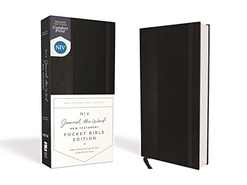 NIV, Journal the Word New Testament, Pocket Bible Edition, Hardcover, Black, Red [Hardcover]