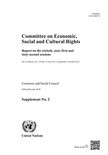 Committee on Economic, Social and Cultural Rights: Report on the Sixtieth, Sixty [Paperback]