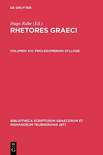 Prolegomenon Sylloge (Rhetores Graeci, vol. XIV) [Hardcover]