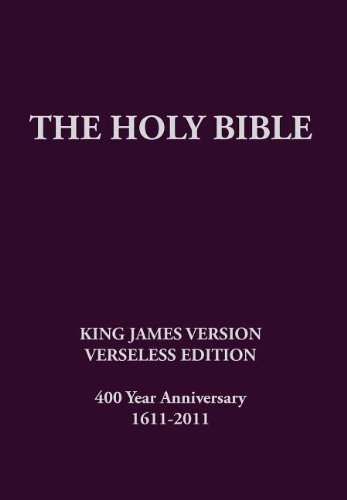 The Holy Bible, King James Version, Verseless Edition [Hardcover]