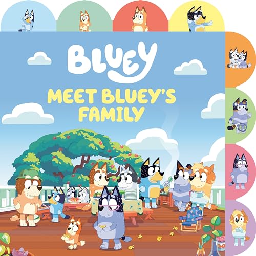 Meet Bluey's Family: A Tabbed Board Book [Board book]