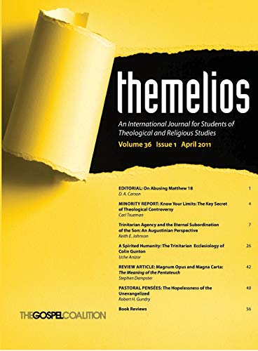 Themelios, Volume 36, Issue 1 [Paperback]