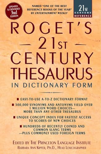 Roget's 21st Century Thesaurus: Updated and Expanded 3rd Edition, in Dictionary  [Paperback]