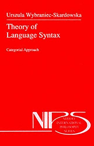 Theory of Language Syntax: Categorial Approach [Paperback]