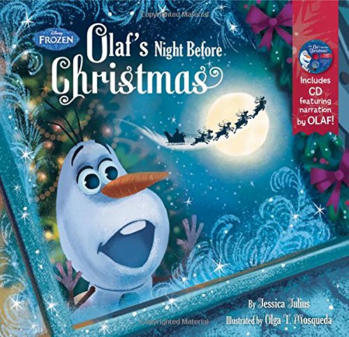 Frozen Olaf's Night Before Christmas Book & C