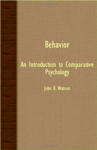 Behavior - an Introduction to Comparative Psychology [Unknown]