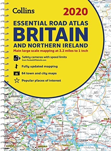 2020 Collins Essential Road Atlas Britain and Northern Ireland [Spiral bound]