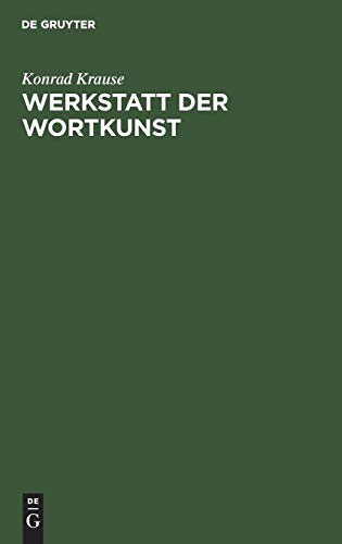 Werkstatt der Wortkunst [Hardcover]