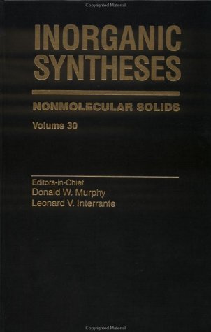 Inorganic Syntheses Nonmolecular Solids [Hardcover]