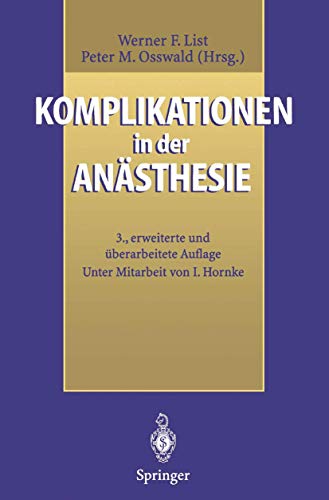 Komplikationen in der Ansthesie [Paperback]