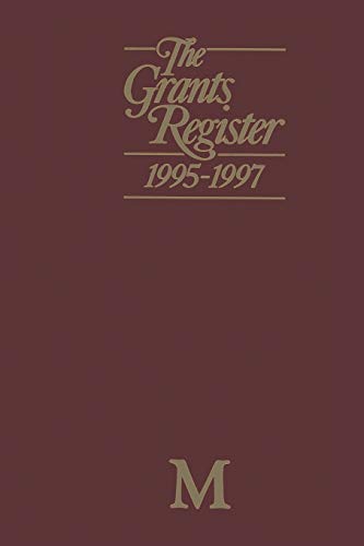 The Grants Register 19951997 [Paperback]