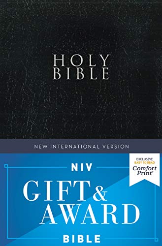 NIV, Gift and Award Bible, Leather-Look, Blac