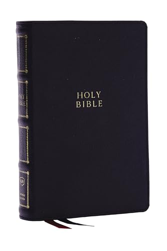 KJV Holy Bible: Compact Bible with 43,000 Center-Column Cross References, Black  [Leather / fine bindi]