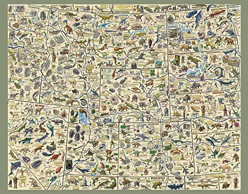 Cruisin' the Fossil Freeway Map: The Ultimate Prehistoric Road Map to the Be [Sheet map, folded]