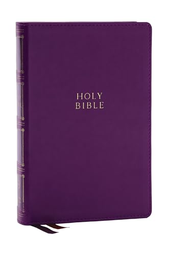 KJV Holy Bible: Compact Bible with 43,000 Center-Column Cross References, Purple [Leather / fine bindi]