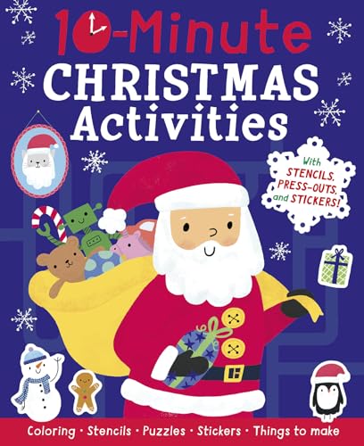 10-Minute Christmas Activities: With Stencils, Press-Outs, and Stickers! [Paperback]