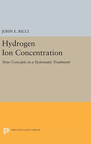 Hydrogen Ion Concentration Ne Concepts in a Systematic Treatment [Hardcover]