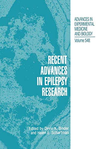 Recent Advances in Epilepsy Research [Paperback]