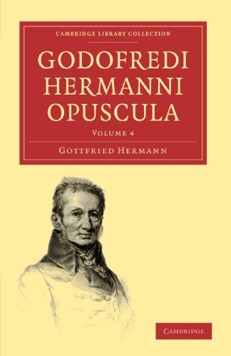 Godofredi Hermanni Opuscula [Paperback]