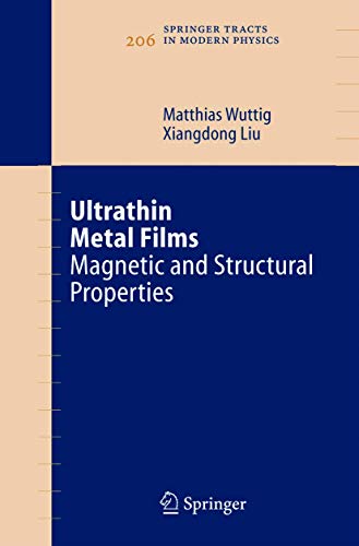 Ultrathin Metal Films: Magnetic and Structural Properties [Paperback]