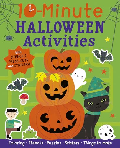 10-Minute Halloween Activities: With Stencils, Press-Outs, and Stickers! [Paperback]