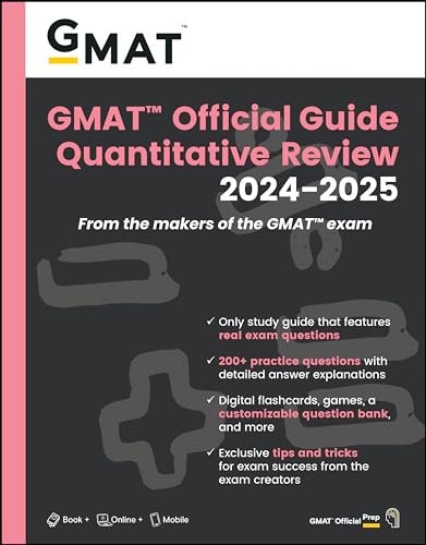 GMAT Official Guide Quantitative Review 2024-2025: Book + Online Question Bank [Paperback]