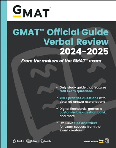 GMAT Official Guide Verbal Review 2024-2025: Book + Online Question Bank [Paperback]