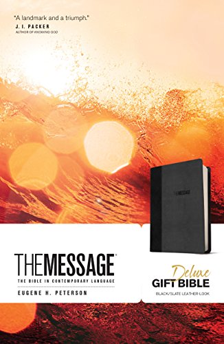 The Message Deluxe Gift Bible: The Bible in Contemporary Language [Leather / fine bindi]