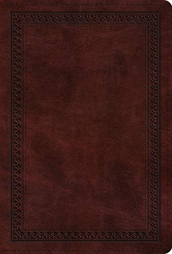 ESV Large Print Compact Bible (TruTone, Mahogany, Border Design) [Unknown]