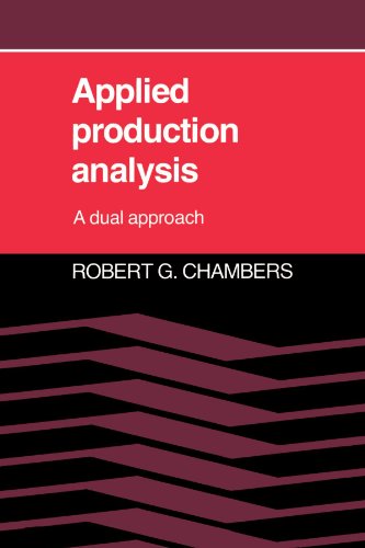 Applied Production Analysis A Dual Approach [Paperback]