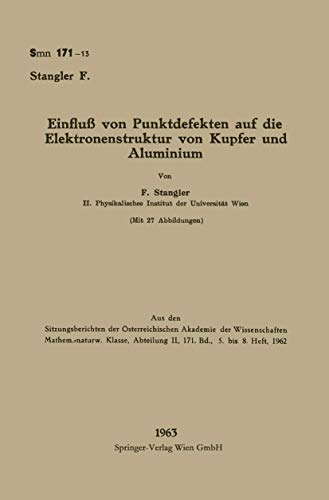 Einflu von Punktdefekten auf die Elektronenstruktur von Kupfer und Aluminium [Paperback]