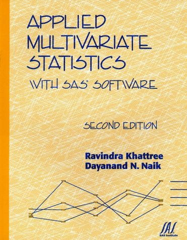 Applied Multivariate Statistics ith SAS Softare [Paperback]