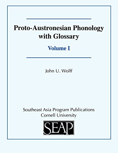 1 Proto-Austronesian Phonology With Glossary [Paperback]