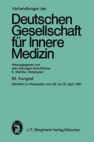 Kongre: gehalten zu Wiesbaden vom 26. bis 30. April 1987 [Paperback]