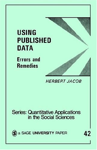 Using Published Data Errors and Remedies [Paperback]