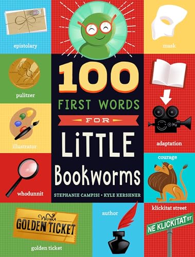 100 First Words for Little Bookworms [Board book]