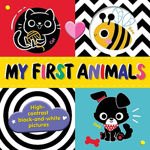 My First Animals: High-contrast black-and-white pictures [Board book]