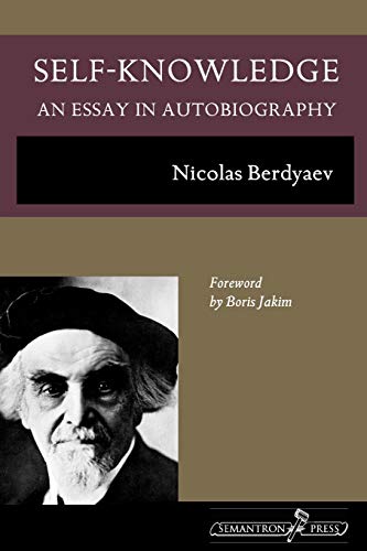 Self-Knoledge An Essay In Autobiography [Paperback]